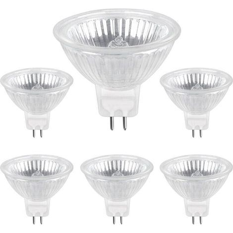Halogenlampe GU5.3 50W 220V, 680lm Warmweiß 2700K Dimmbar, MR16 Strahler Halogen, 6er-Pack (1/4)