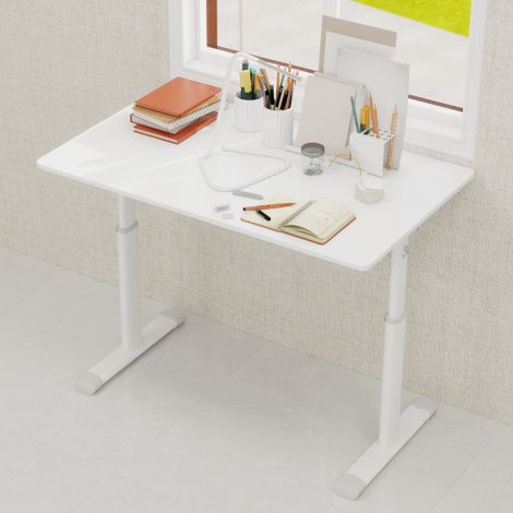 Bureau d'étude réglable pour enfants et adultes – Bureau polyvalent à hauteur réglable pour la maison ou le bureau, design compact (1/5)