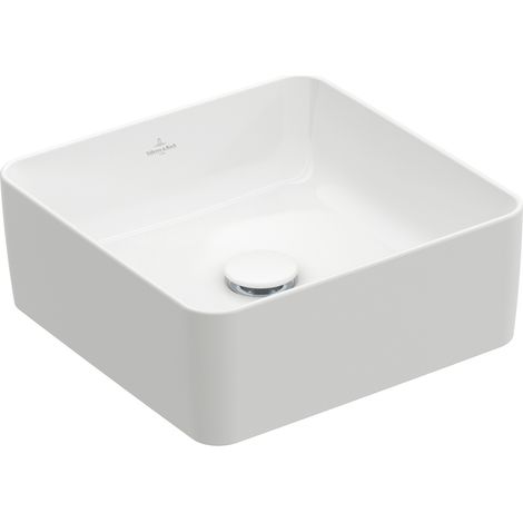 Villeroy & Boch Collaro lavabo à poser, carré, sans trou pour (1/2)