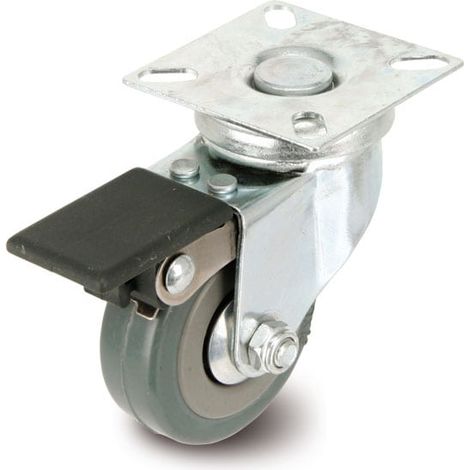 WHEELTECH Laufrolle, Ø 50 mm, Kugelkranz, Feststeller