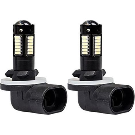 Ampoules de remplacement LED blanches 6500K 30SMD 4014 881 880 H27 pour feux de brouillard (DRL) (1/5)