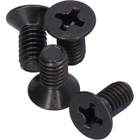 50 Vis à tête fraisée plate cruciforme M4 A2‑70 pour assemblage et réparation, lot de 50 pièces M4x8 (1/5)