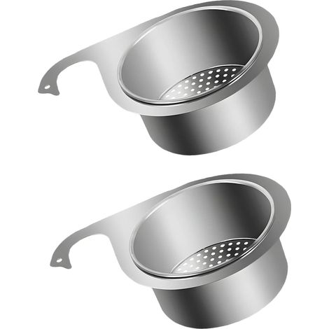 2 Panier Filtre Evier, Acier Inoxydable, Design Cygne, Suspension Angle, Cuisine Maison Restaurant