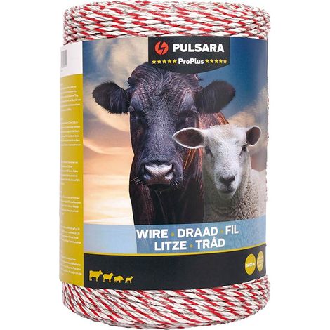 Bobina lunghezza 400 m: Filo Polywire Pro Plus bianco 6 conduttori da 0,15 mm