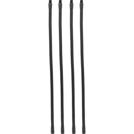 Tuyau de lampe à col de cygne en aluminium, calibre 10mm, raccords d'éclairage de Table et de bureau flexibles 45cm, 4 pièces