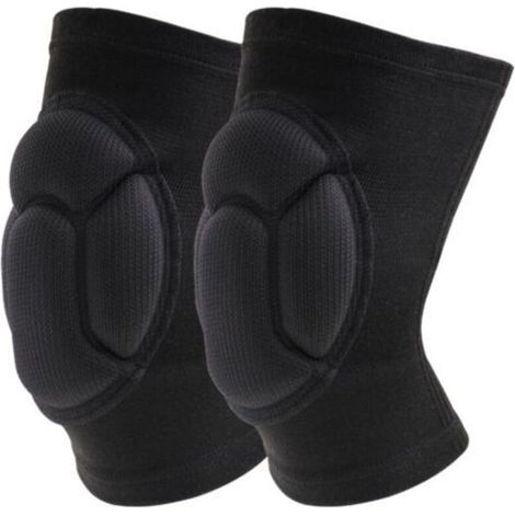 Genouillères Professionnelles pour Le Travail,Genoux Confortable pour sols abrasifs pour Gardning et Construction Danse,1 paire Élastique mousse Anti choc Taille unique (1/5)