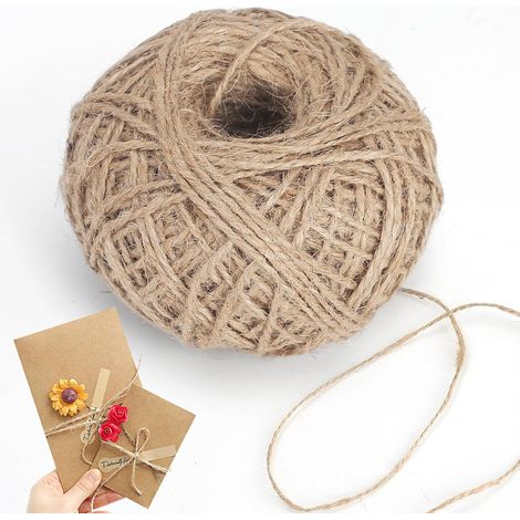 Corde De Jute - 100m - 1,5mm - Naturelle - Pour Jardin Et Décoration - Corde De Jute - 100m - 1,5mm - Naturelle - Pour Jardin Et Décoration (1/5)