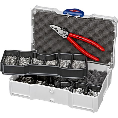 KNIPEX 97 90 05 Assortimento di capicorda per terminali a bussola 10 pezzi 265 mm