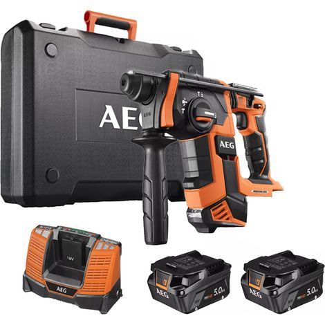 TASSELLATORE A BATTERIA LITIO AEG BBH 18BL2-502C 18V 2BATT (1/2)