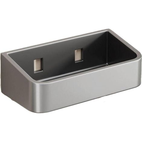 Boîte à épices murale en acier inoxydable, rangement compact pour la cuisine, étagère à épices pratique, gris foncé, 15 x 8,7 x 5 cm (1/4)