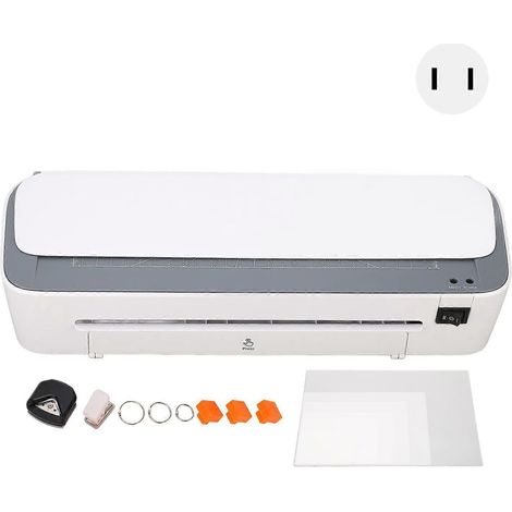 Plastifieuse de bureau A4, plastification à chaud et à froid, plastification thermique avec massicot et arrondisseur d'angles pour le bureau (1/4)