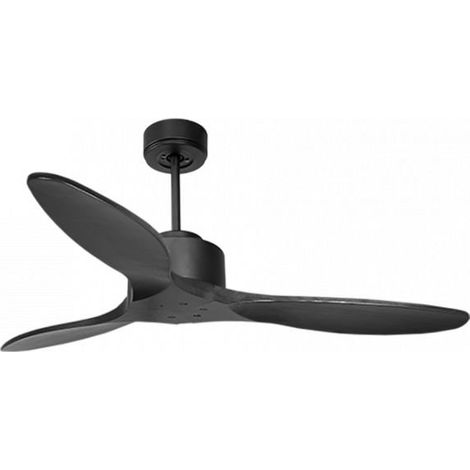 Modulo de KlassFan - Super destratificateur et ventilateur DC 132 cm Gris basalte pales bois noir sans Lumière 25 à 40 m² (1/5)