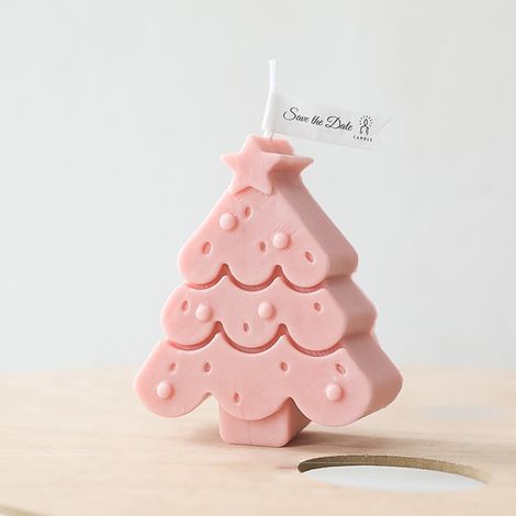 d aromathérapie sapin de Noël bougie en forme de sapin (1/4)