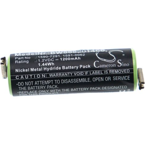 vhbw Batería recargable compatible con Moser ChroMini 1591, 1591B, 1591Q afeitadora, cortadora de pelo (1200 mAh, 1,2 V, NiMH) (1/3)