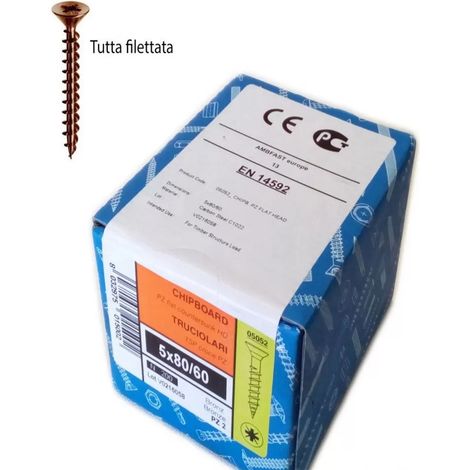 Vite 3,5x45mm - 50pz tps testa conica bronzata per legno truciolare (1/5)