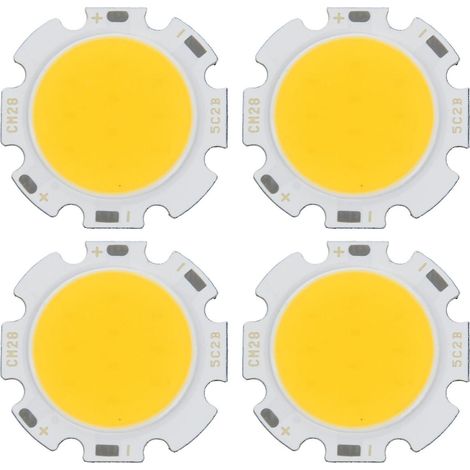 Set di 4 lampadine LED COB rotonde da 5W, ultra luminose, bianco caldo, 15-17V DC - AquaForge (1/5)