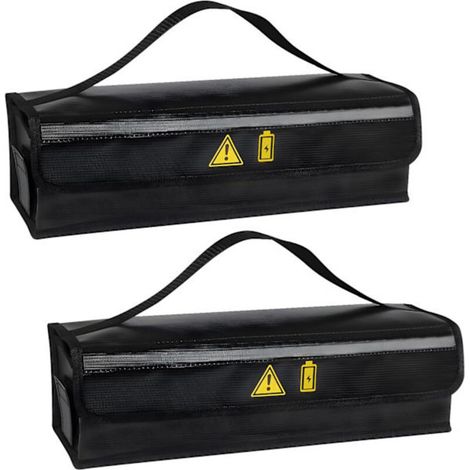 Boîtes ignifugées pour batteries de vélo (lot de 2) - Résistantes aux hautes températures jusqu'à 1400℃, étanches et antidéflagrantes, sûres pour le stockage et le transport. (1/5)