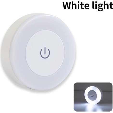 Luz nocturna LED recargable con sensor táctil para dormitorio y pasillo，luz nocturna de bajo consumo，luz de tres colores (1/5)