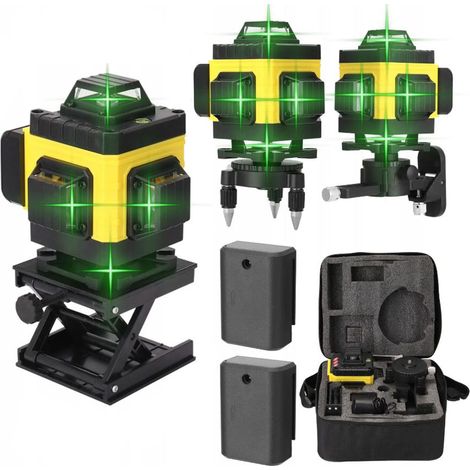 Livella laser piana 4D LASER CROSS LASER + supporto (1/5)