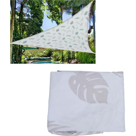 Voile d'ombrage triangulaire en Oxford imperméable et résistant aux UV pour jardin balcon terrasse piscine camping x m 3 tissu (1/5)