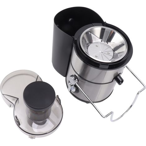Extracteur de jus électrique 500 W, grande ouverture, entièrement automatique, 2 vitesses, acier inoxydable, broyeur à mastication, pour la cuisine domestique, prise UE 220 V, argent (1/5)