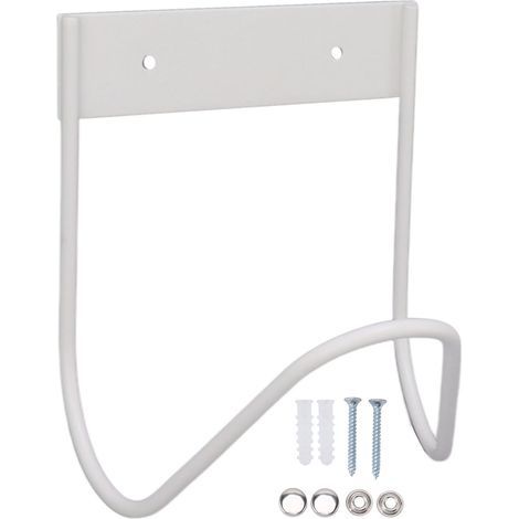 Gartenschlauchhalter aus Edelstahl 304, robuste Wandmontage, Wasserhaken, für den Außenbereich, weiß (1/5)