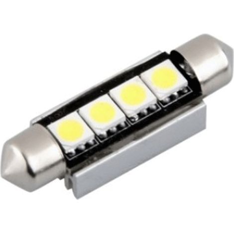 Lot de 2 lampes LED navette 42 mm 12VDC 1W5 blanc froid (1/3)