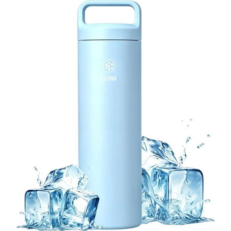 Gourde Isotherme Eau Froide Gobelet Boissons Chaudes et Glacées Gourde pour Boissons Chaudes et Froides pour sports extérieurs, voyages, randonnée, camping estival, pêche, sac à dos (1/5)