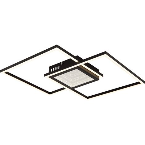 Globo - plafoniera - SAUNDERS - nero - metallo - LED - 48468-32 (1/5)