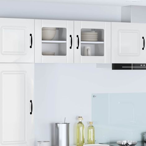 Küchenschrank Lucca 2 pcs Hochglanz Weiß 40 x 31 x 40 cm