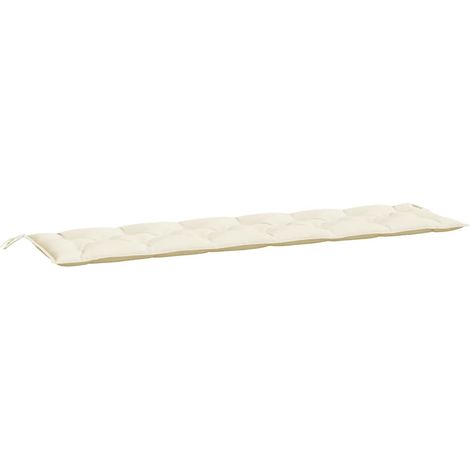 Gartenbankkissen Creme 200x50x7 cm Oxford-Gewebe