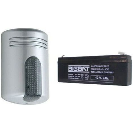 Venitem sirena acciao/fume 12V antischiuma + Batteria - DOGE LS - 20.202.103B