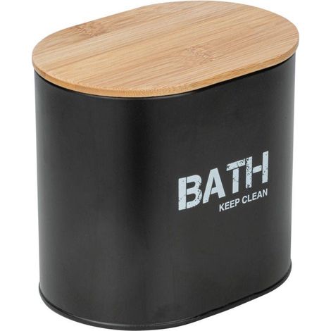 Badezimmercontainer GARA, Farbe schwarz, Wenko (1/5)