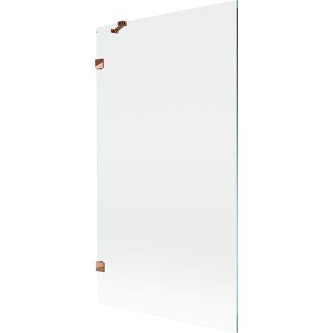 Mexen Lunar paravent de baignoire 1 volet 100 x 150 cm, transparent, or rose - 897-100-000-60-00 (1/5)