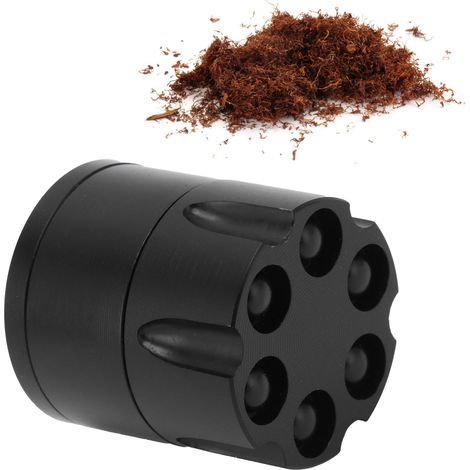 Mini broyeur à fumée innovant, compact et léger, pour herbes, idéal pour la maison (noir) (1/5)