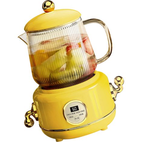 Bouilloire électrique multifonctionnelle Health Pot en acier inoxydable et verre, mini, pour la maison et le bureau, 220 V (CN). (1/5)