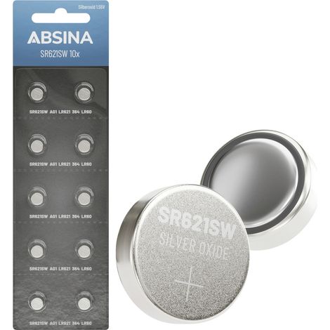 Absina Pile bouton 364 1.55 V 10 pc(s) oxyde d'argent
