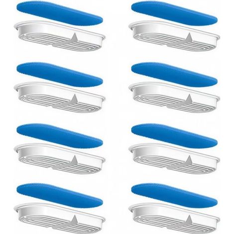 Cartouche De Filtration - Coton Micro-Poreux Résine Charbon Actif Antibactérien - Pour Fontaine À Eau Pour Animaux Forme Tête De Chat - 8 Pièces