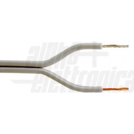 CAVO GRIGIO/GRIGIO PER COLLEGAMENTO LED 2X0,5 MM AL METRO (1/2)