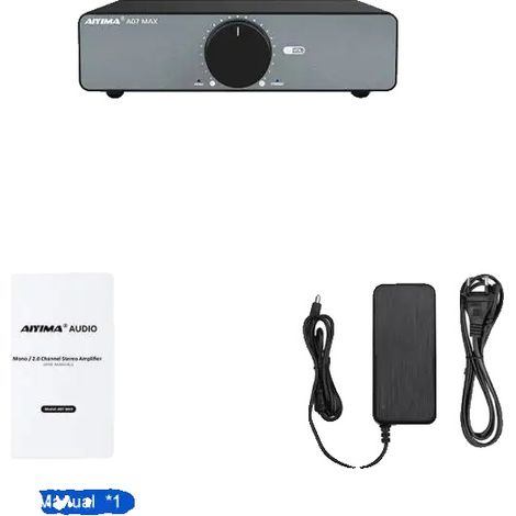 Amplificateur Audio, 300W Par Canal, Configuration à Double Canal, avec prise EU 48V (1/2)
