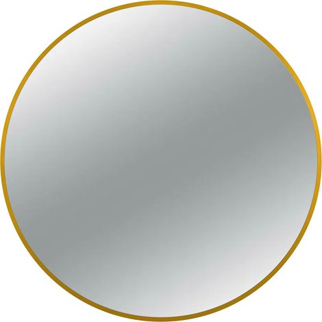 BALNEO - miroir de salle de bain rond doré CORINA GOLD 80 cm - miroir mural avec cadre en aluminium (1/5)