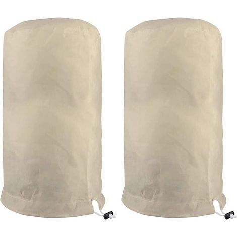 Voile D'hivernage Plante, Voile Hivernage Olivier, Voile Dhivernage Arbre, Housse De Protection Tomate Citronnier, Housse Hivernage pour Plantes Sac Vegetaux Jardin Tissu Non Tissé (120×180cm, Beige) (1/4)