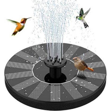 Abreuvoir à oiseaux solaire, pompe de fontaine extérieure avec design en verre, fontaine colibri, rehaussez votre décoration de jardin avec une touche écologique. (1/5)