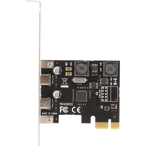 PCI E to Type C Expansion Card, Dual Port PCB Adapter (1/5)