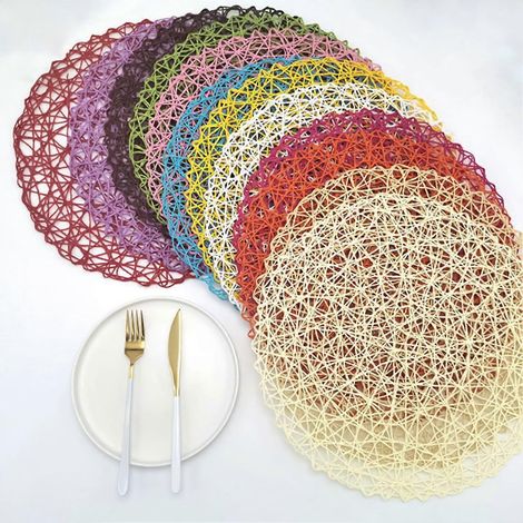 Set de table, dessous de bol multifonctionnel en papier résistant à l'usure, sets de table décoratifs pour la maison et les cafés (1/4)