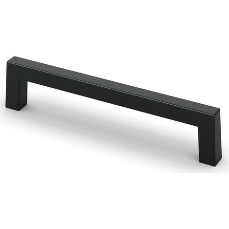 Hettich Griff Tornea, Bohrabst. 128, L 138 mm, B 10 mm, H 32 mm, Schwarz matt (1/5)