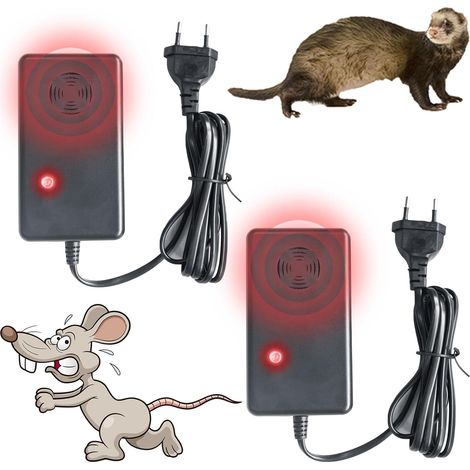 2 Stück Marderschreck mit Stecker,Marderabwehr Haus, Marderfalle Marder Ultraschall für Marderabwehr Dachboden, Scheune, Garage, Keller, Garage (1/5)