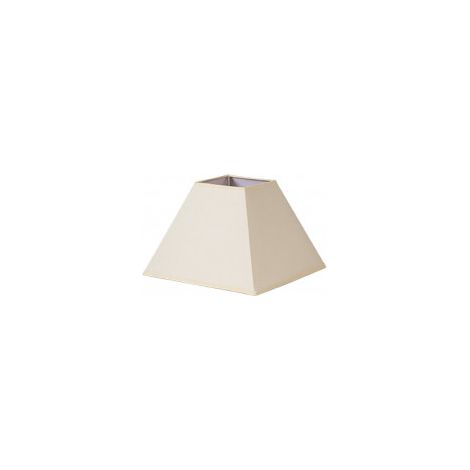Paralume Piramide Mezzo E27 beige 17dx8dx13h Tessuto Popelin