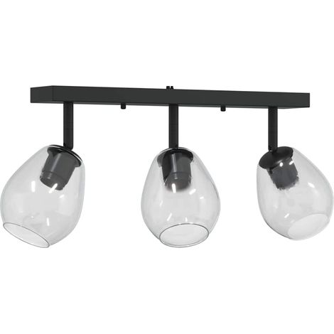 Spot de plafond Noir 54 x 13 x 26 cm Verre et métal (1/5)
