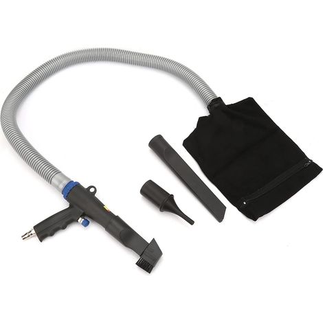 Kit d'Aspirateur Pneumatique, Pistolet à Aspirateur d'air, Pistolet 'Aspiration de Soufflage, Type de, Compresseur de Plumeau 'air à Pression, Outil de Nettoyage Pneumatique (1/4)